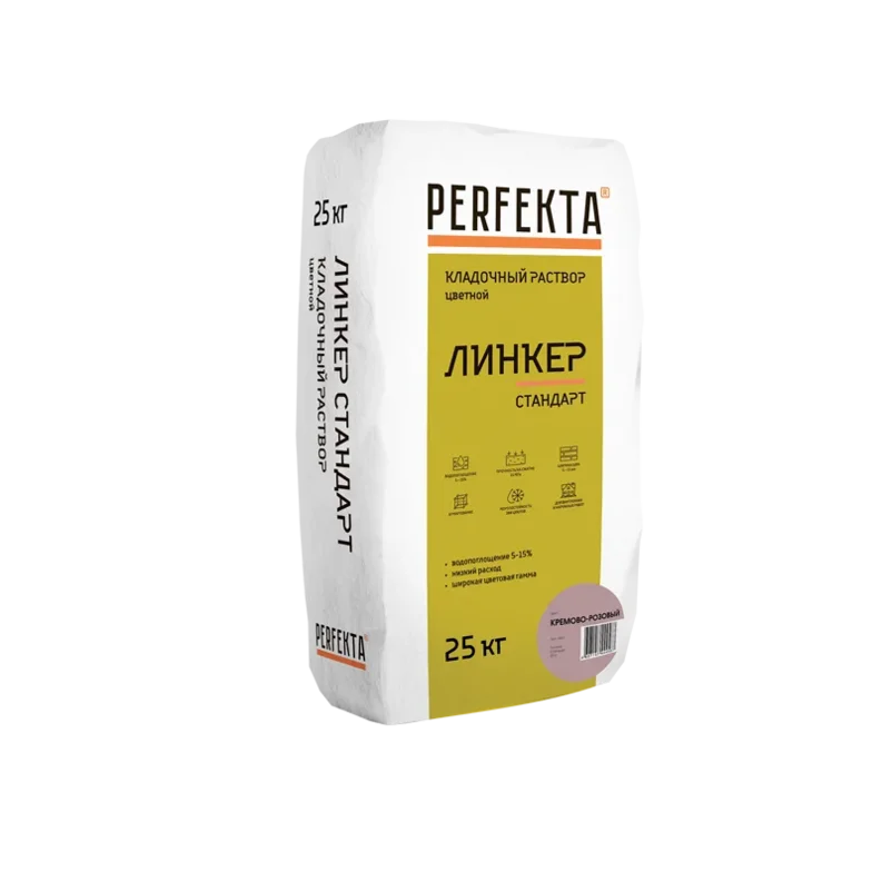 

Perfekta Линкер Стандарт 25 кг, Смесь кладочная цветная (кремово-розовая),, Кремово-розовый