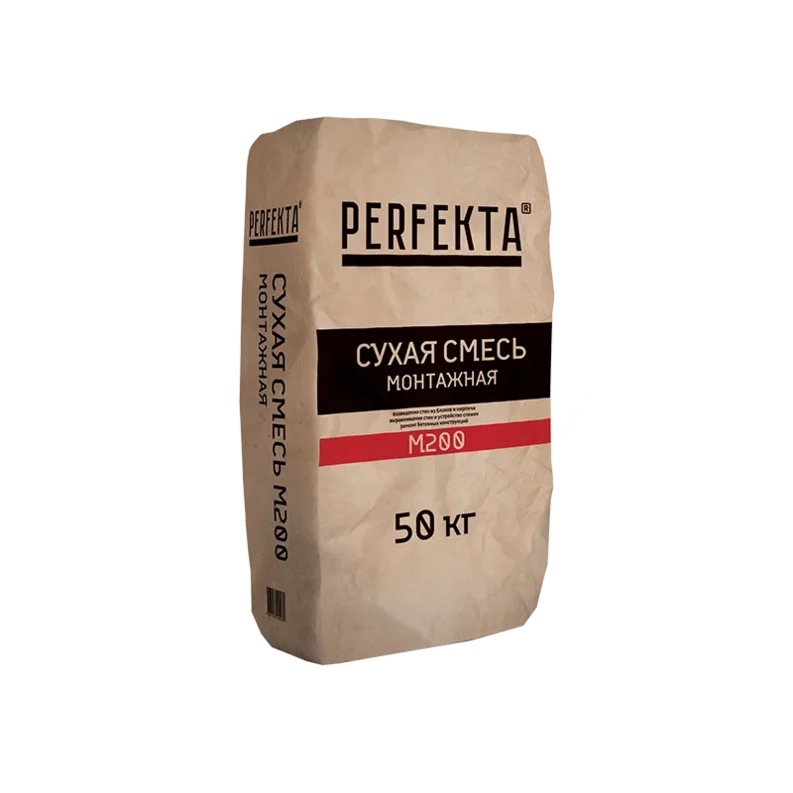

Perfekta М-200, 50 кг, Смесь монтажно-кладочная, Серый