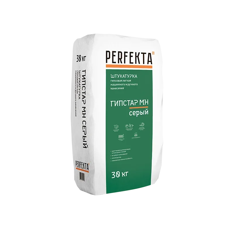 

Perfekta Гипстар, 30 кг, Штукатурка гипсовая серая, Серый