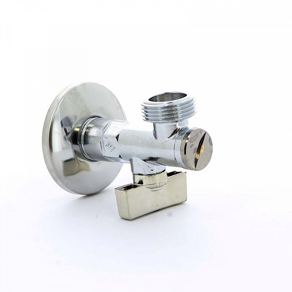 

Кран шаровой Bugatti угловой с фильтром 1/2"х3/8" НР флажок латунь