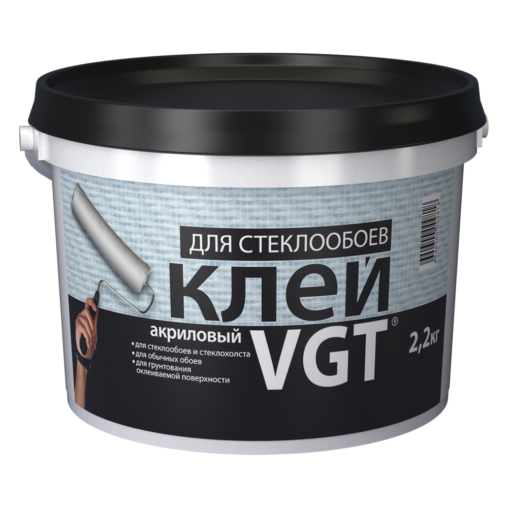 VGT Акриловый, 2.2 кг, Клей для стеклообоев готовый