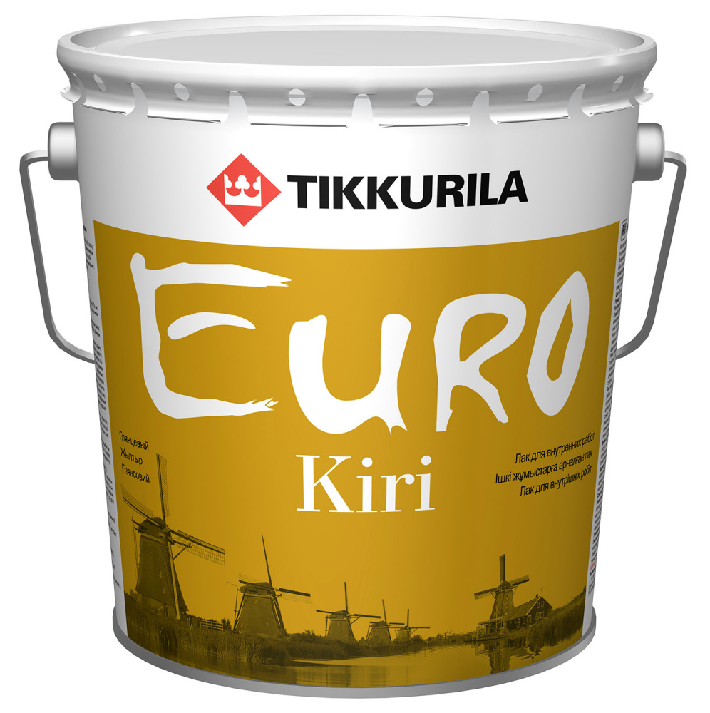 

Tikkurila Euro Kiri, 2.7 л, Лак глянцевый, Бесцветный