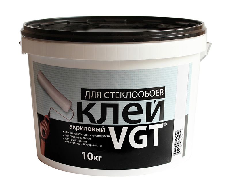 VGT Акриловый, 10 кг, Клей для стеклообоев готовый