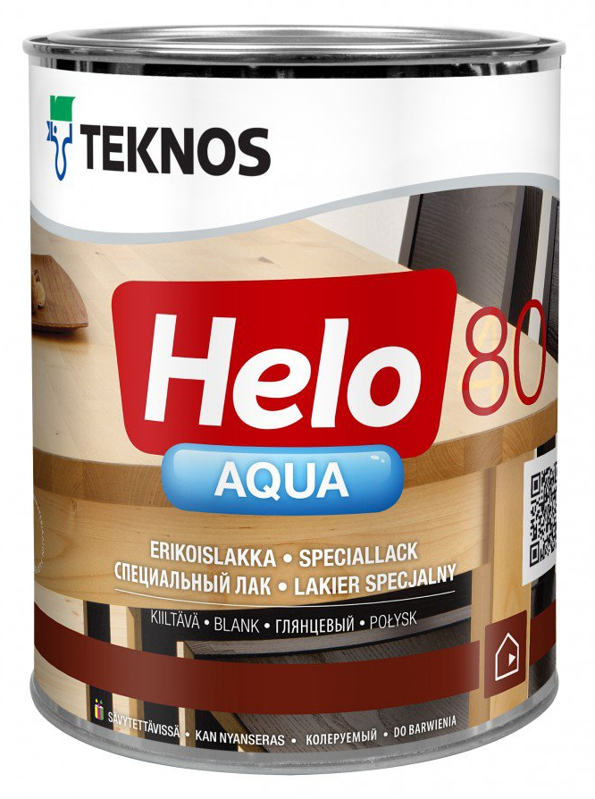 Teknos Helo Aqua 80, 0.9 л, Лак специальный