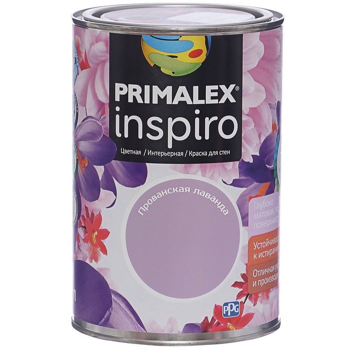

Краска интерьерная Primalex Inspiro Прованская лаванда 1 л, Фиолетовый