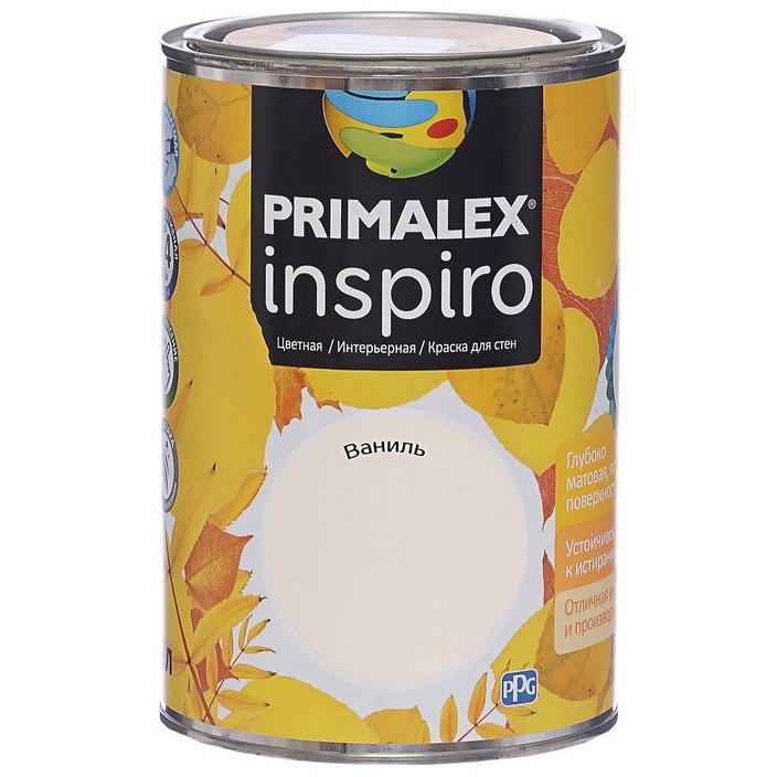 

Краска интерьерная Primalex Inspiro Ваниль 1 л, Бежевый