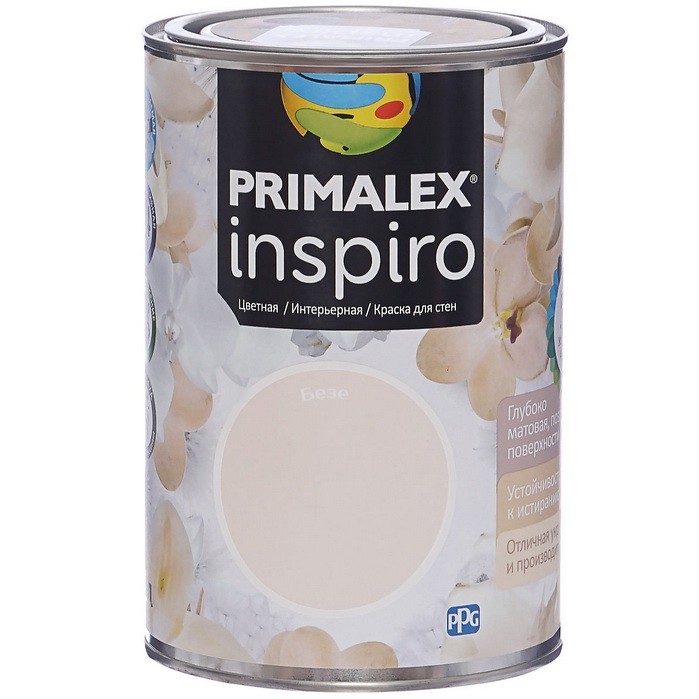 

Краска интерьерная Primalex Inspiro Безе 1 л, Розовый