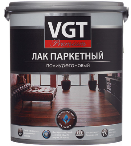 

VGT Premium, 2.2 кг, Лак паркетный глянцевый, Бесцветный