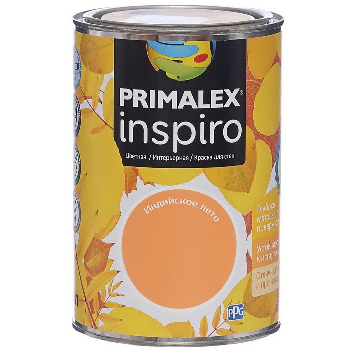 

Краска интерьерная Primalex Inspiro Индийское лето 1 л, Оранжевый