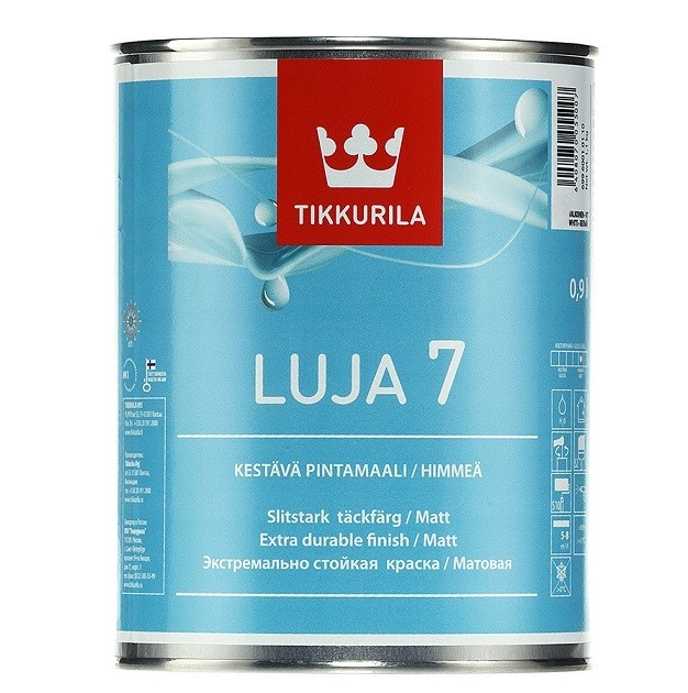 Купить Краска интерьерная Tikkurila Luja 7 основа C матовая 0.9 л