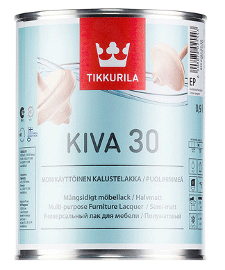 Купить мебели Tikkurila Kalustelakka Kiva 30, 0.9 л