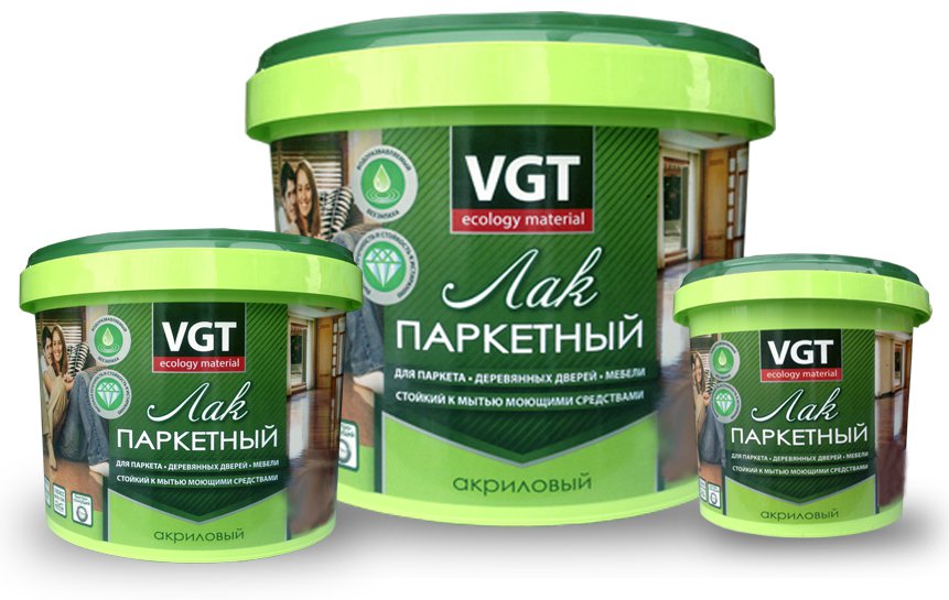 

VGT, 0.9 кг, Лак паркетный матовый, Бесцветный