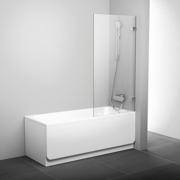 Купить Шторка для ванны Ravak Brilliant BVS1-80 1500х800 мм стекло Transparent хром