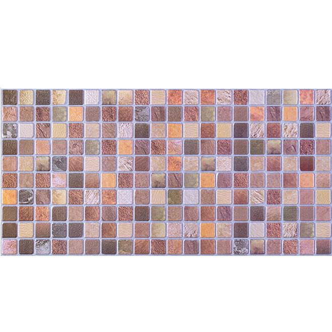 Листовые панели ПВХ Регул Декопан Мозайка Античность коричневая 956х480 мм