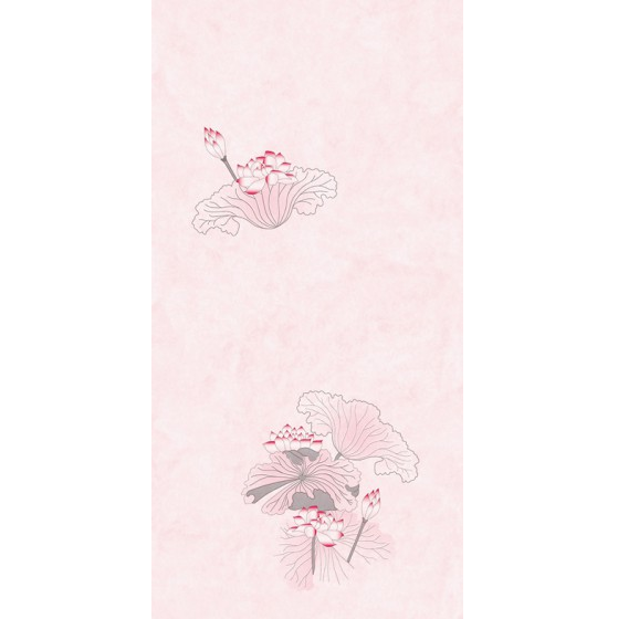 Стеновая панель ПВХ Апласт Цветы Азии 9006/2 Розовая лилия 2700х250 мм
