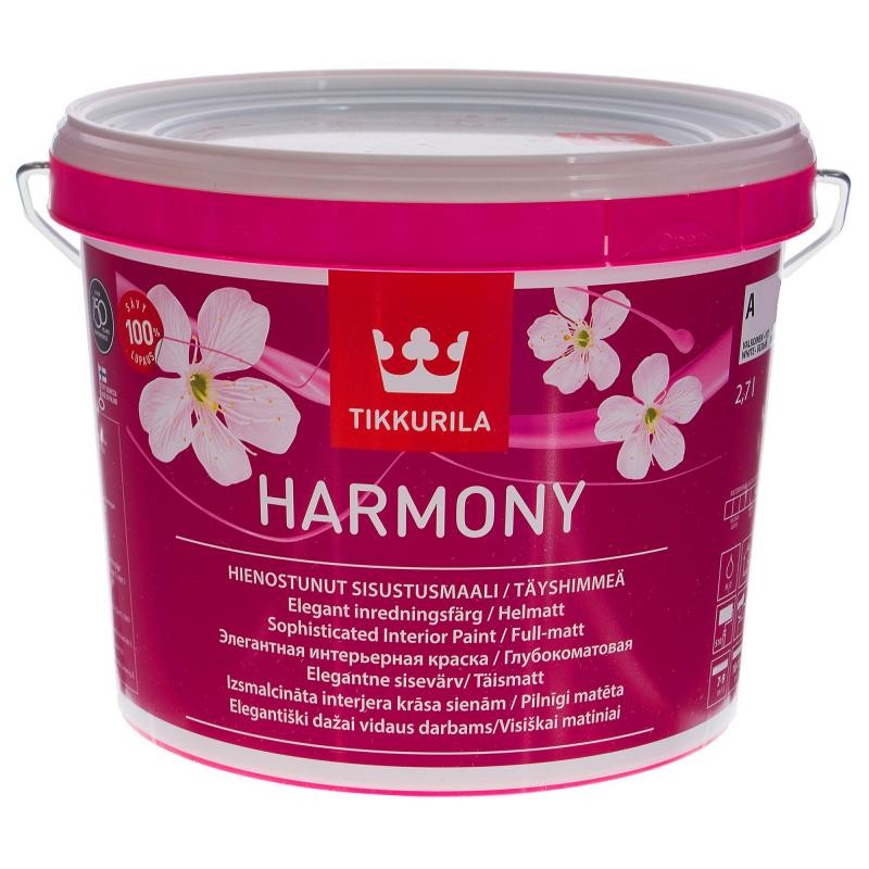 Купить Краска интерьерная Tikkurila Harmony A 2.7 л