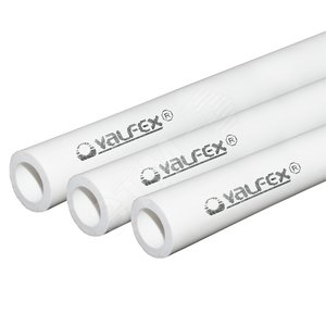 

Труба полипропиленовая Valflex 10103050 SDR11 PN10 50х4.6 мм хлыст 4 м белая, Белый