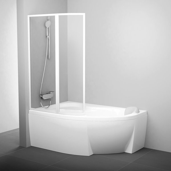 

Шторка для ванны Ravak Supernova VSK2 150 L 1500х1500 мм стекло Transparent белая
