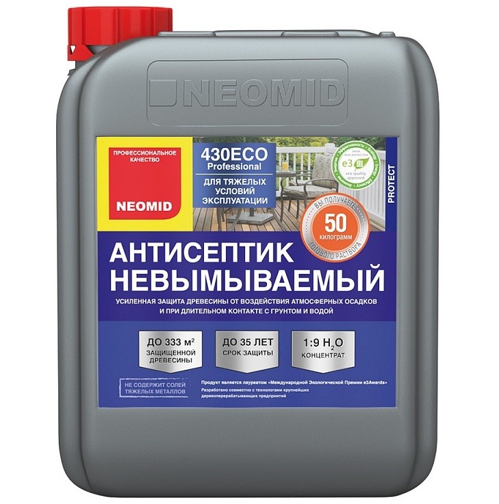 

Антисептик-консервант невымываемый Neomid 430 Eco 5 кг, Зеленый