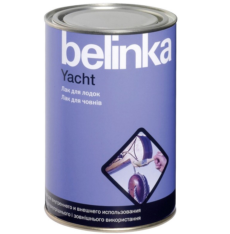 Лак яхтный алкидно-уретановый Belinka Yacht матовый 0.9 л