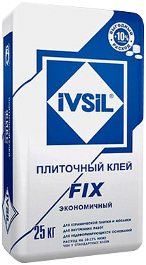 

Ivsil Fix экономичный, 25 кг, Клей для плитки, Серый