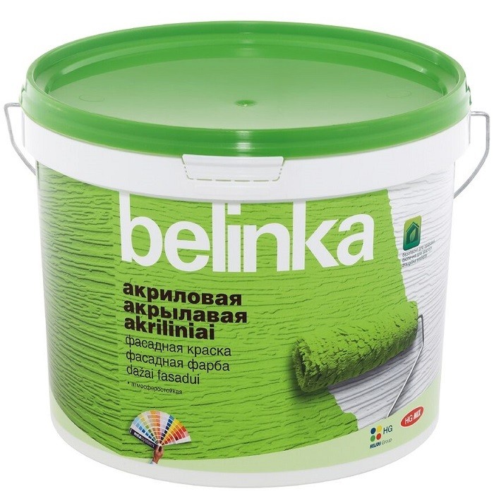 Краска фасадная Belinka В3 матовая 9.3 л