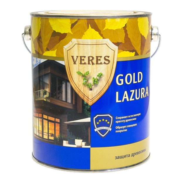 Купить Пропитка для древесины Veres Gold Lazura № 1 Бесцветная 2.7 л
