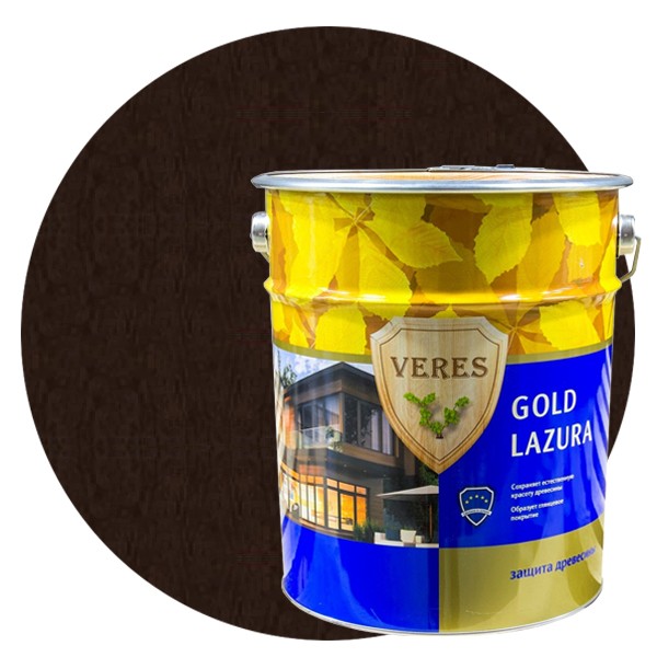 Купить Пропитка для древесины Veres Gold Lazura № 9 Палисандр 10 л