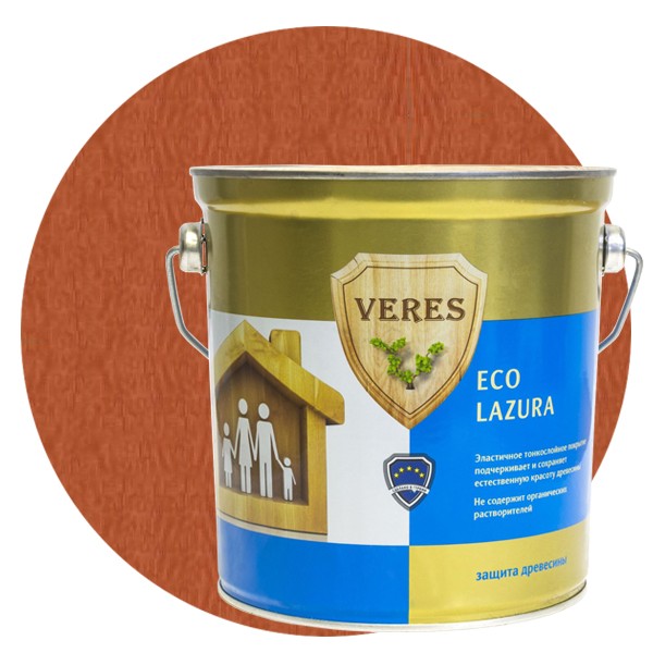 Купить Пропитка для древесины Veres Eco Lazura № 17 Золотой бор 2.5 л