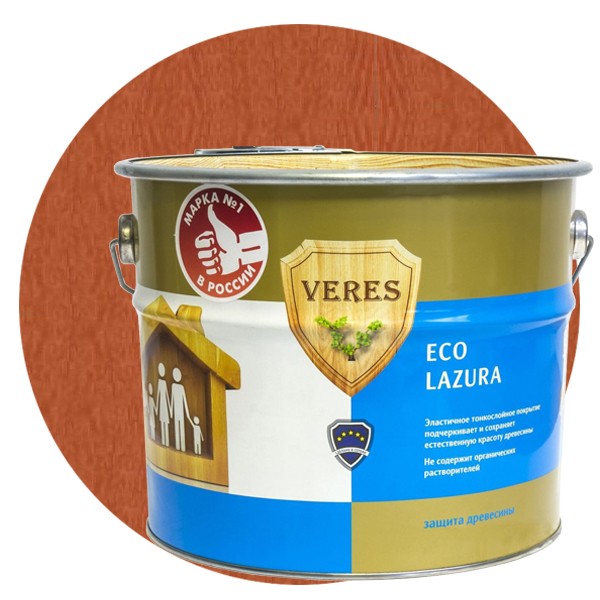 Купить Пропитка для древесины Veres Eco Lazura № 17 Золотой бор 6 л
