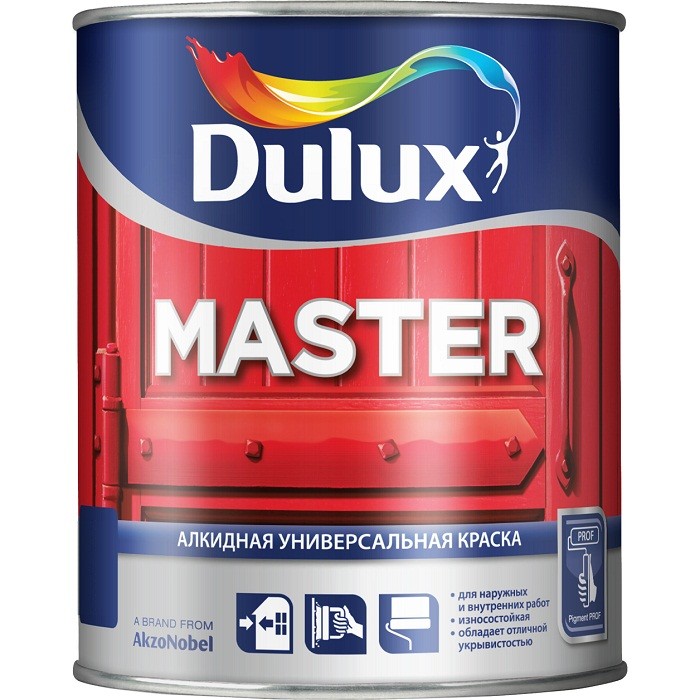Эмаль алкидная Dulux Master 30 универсальная база BW полуматовая 2.5 л