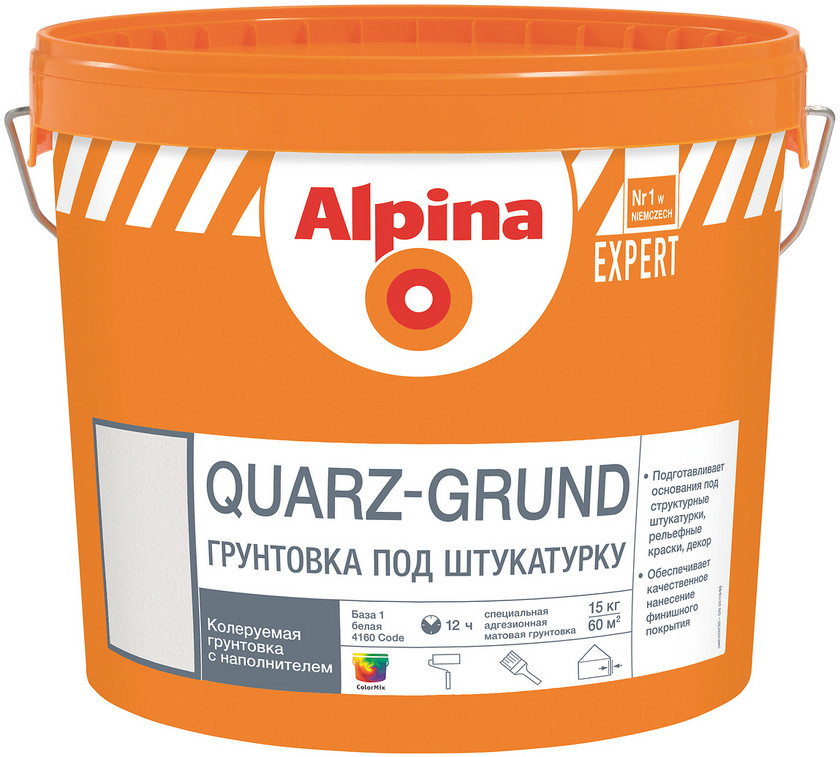 Alpina Expert Quarz-Grund, 16 кг, Грунтовка адгезионная