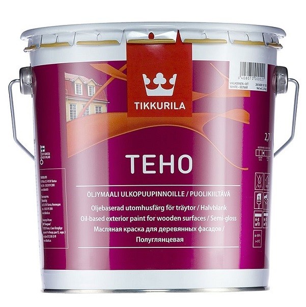 Купить Краска фасадная Tikkurila Teho база C полуглянцевая 2.7 л