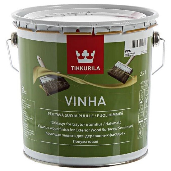 

Антисептик кроющий Tikkurila Vinha VVA 2.7 л, Белый