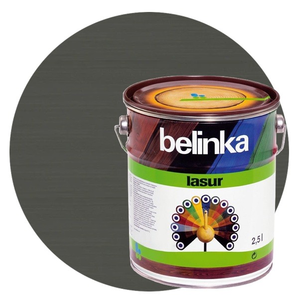 

Пропитка для древесины Belinka Lasur № 31 Графитно-серая 2.5 л, Серый