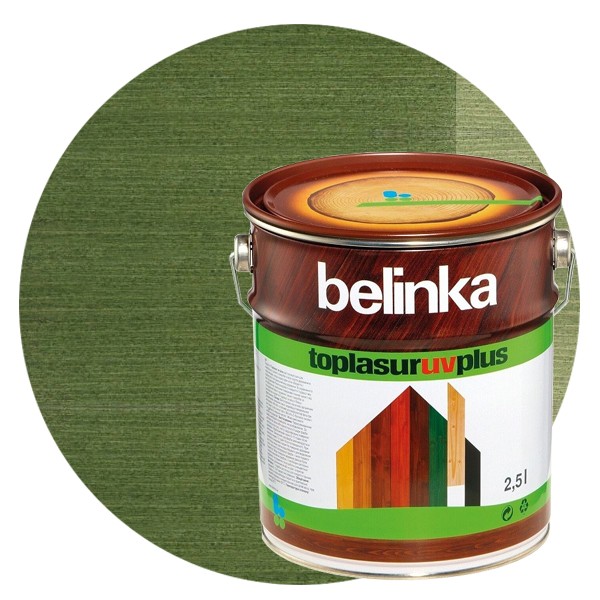 

Пропитка для древесины Belinka Toplasur №19 Зеленая 2.5 л, Зеленый