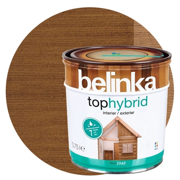 

Пропитка для древесины Belinka TophybrID №04 Темный орех 0.75 л, Коричневый