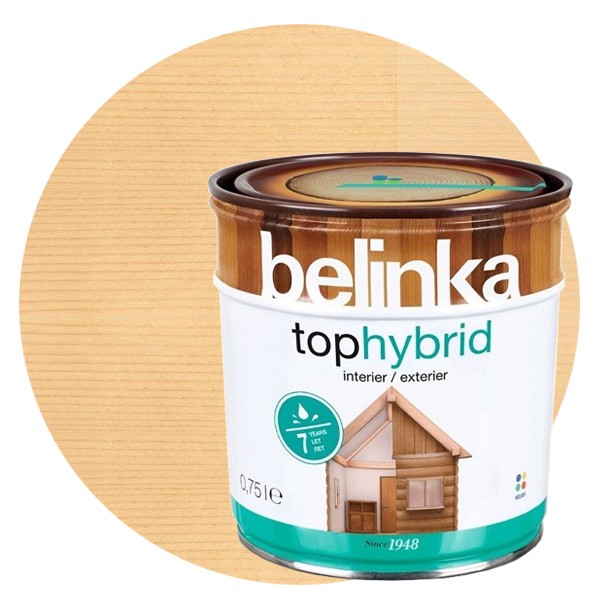 

Пропитка для древесины Belinka TophybrID №12 Бесцветная 0.75 л, Бесцветный