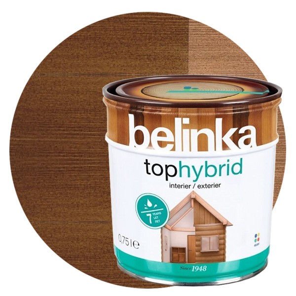 

Пропитка для древесины Belinka TophybrID №24 Палисандр 0.75 л, Коричневый
