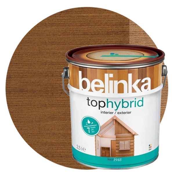

Пропитка для древесины Belinka TophybrID №04 Темный орех 2.5 л, Коричневый