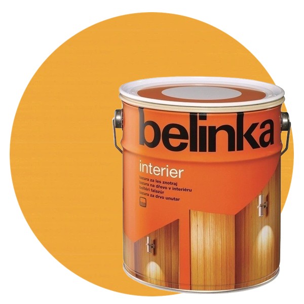 

Пропитка для древесины Belinka Interier № 62 Радужно-жёлтый 2.5 л, Желтый