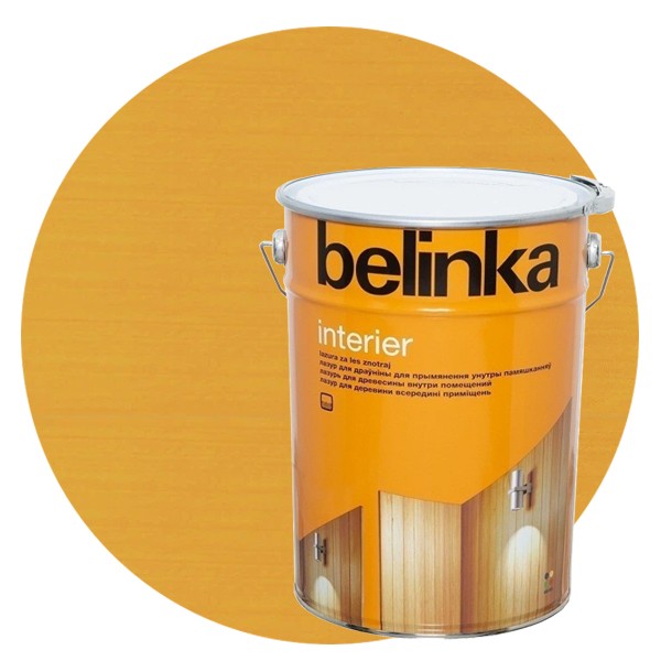 

Пропитка для древесины Belinka Interier № 63 Пшеничные колосья 10 л, Желтый