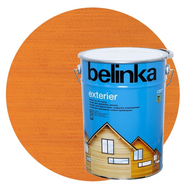 

Пропитка для древесины Belinka Exterier № 66 Золотое яблоко 10 л, Желтый
