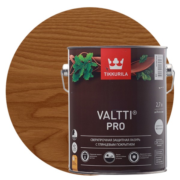 Купить Антисептик Tikkurila Valtti Pro красное дерево 2.7 л
