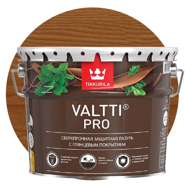 Купить Антисептик Tikkurila Valtti Pro тик 9 л