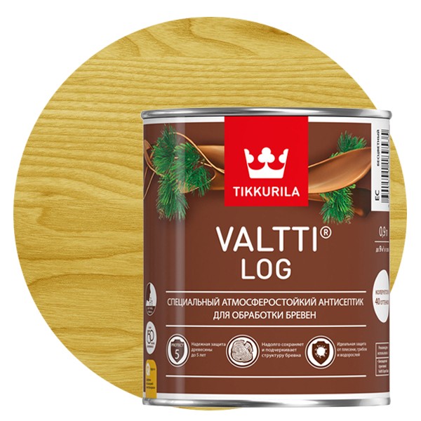 Купить Антисептик Tikkurila Valtti Log сосна 0.9 л