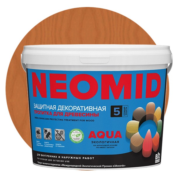 Купить Пропитка для древесины Neomid Bio Color Aqua Кедр 2.3 л