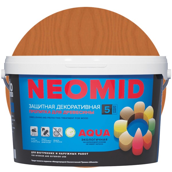 Купить Пропитка для древесины Neomid Bio Color Aqua Кедр 9 л