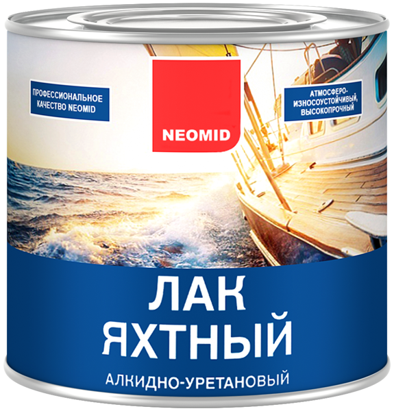 

Neomid Yacht 2.5 л, Лак яхтный полуматовый, Бесцветный