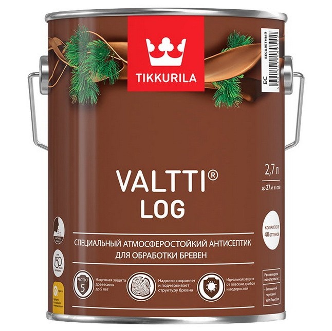 Купить Антисептик Tikkurila Valtti Log EC 2.7 л